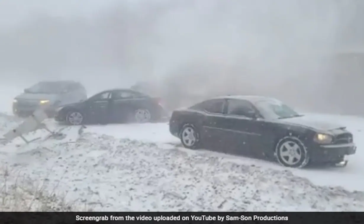 Terrifying Video Shows Massive Pile-Up In US In Snow Squall; 3 Dead
