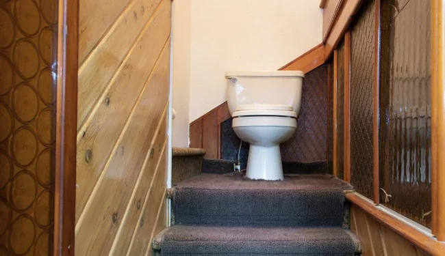 "I Expected To See A Bathroom": House With Toilet On Staircase Viral