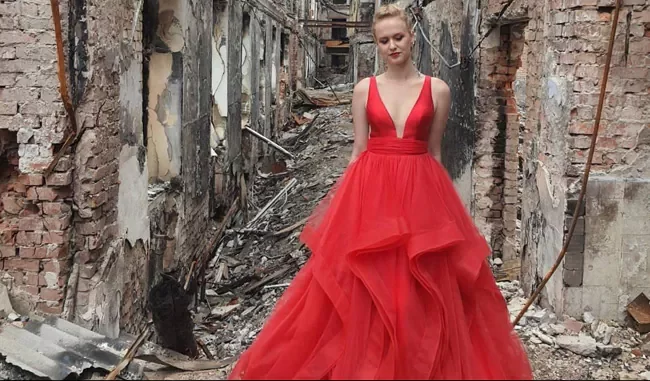 Ukraine War: Teenager's Photo In Front Of Bombed School Moves Internet