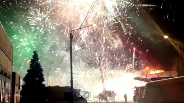 Truck Carrying 4,500 Kg Fireworks Catches Fire In US, Lights Up Sky